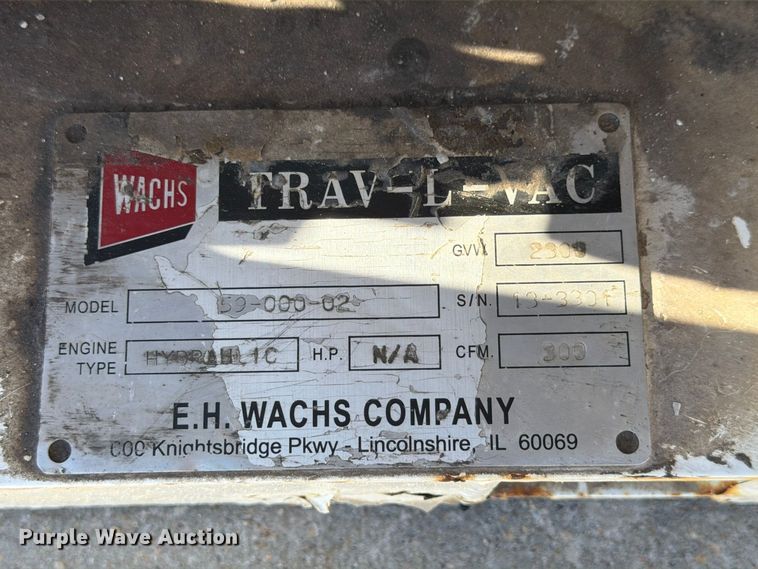 image for item FP3175 Wachs Trac-L-Vac 300 vacuum excavator