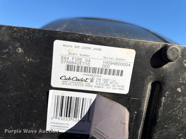 image for item FP3505 Cub Cadet 6x4 Fire 04 utility vehicle