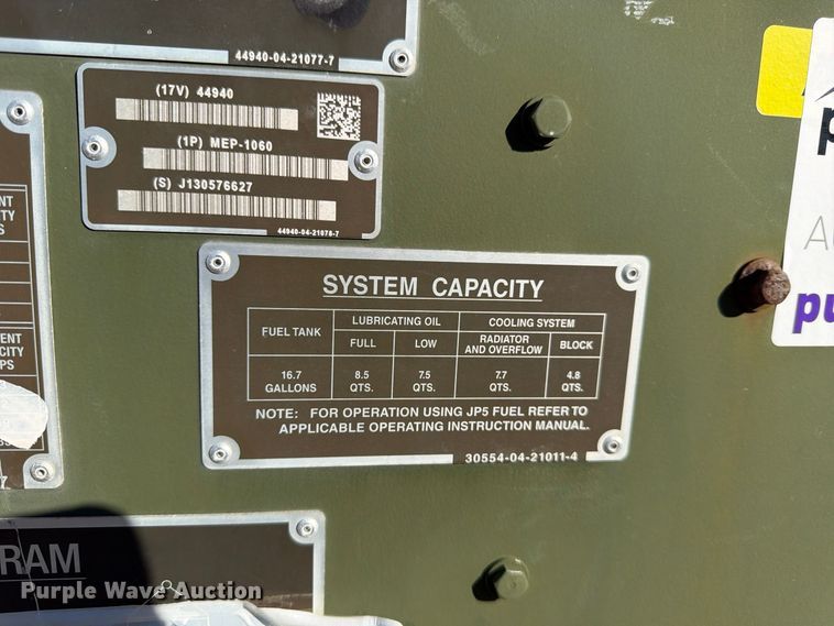 image for item FP3506 2013 MEP-1060 generator