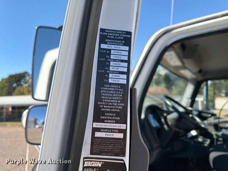 image for item FP3517 2020 Freightliner Business Class M2 street sweeper truck