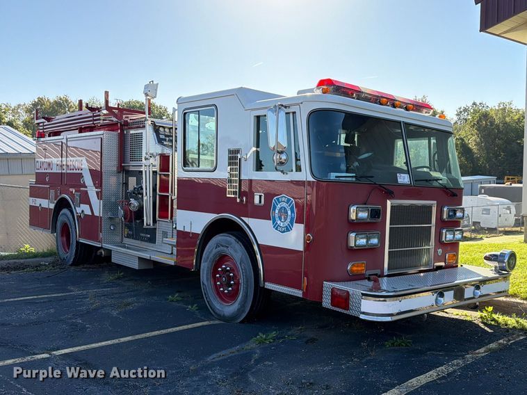 image for item FP4076 1995 Pierce  pumper fire truck