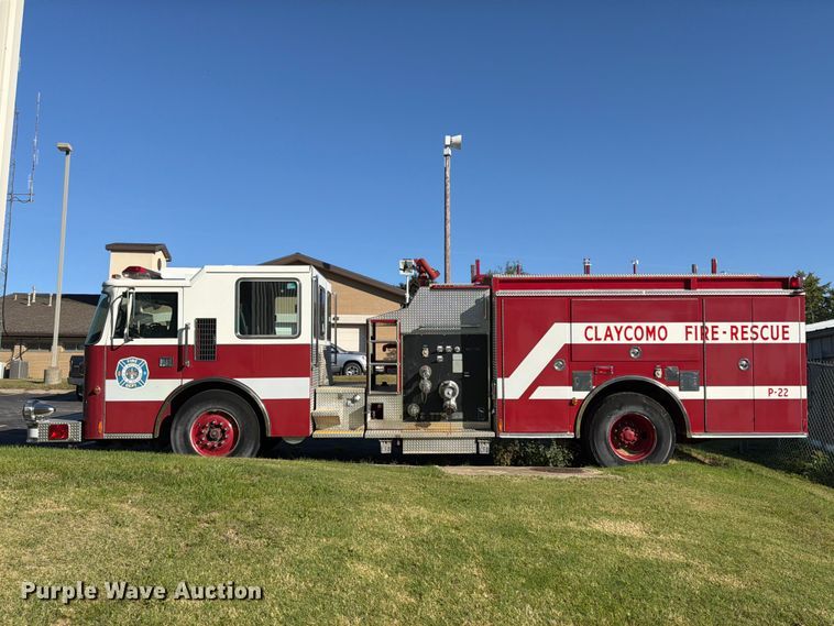 image for item FP4076 1995 Pierce  pumper fire truck