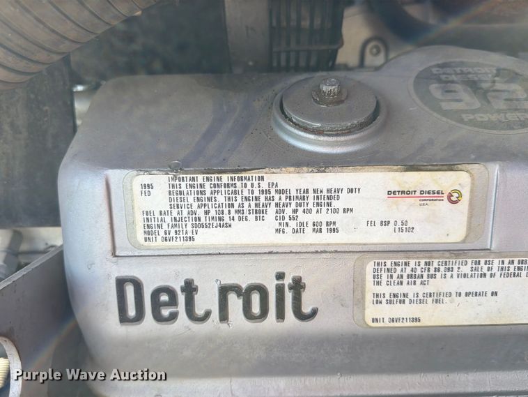 image for item FP4076 1995 Pierce  pumper fire truck