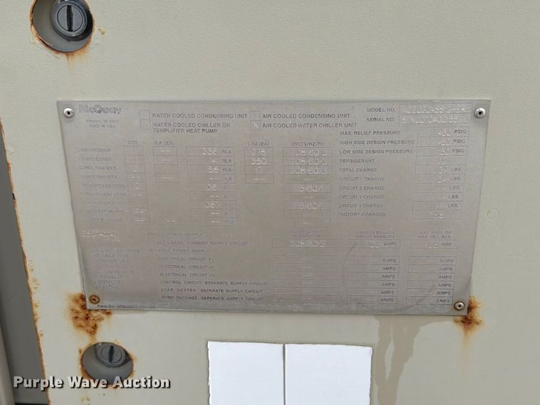 image for item FT6949 (2) McQuay AGZ020ASS12-ER11 AC units