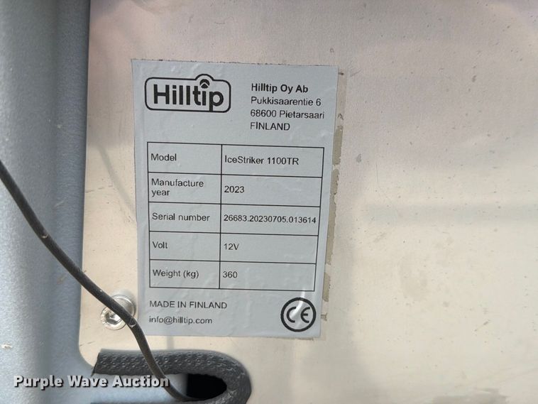 image for item FU0583 2023 Hilltip IceStriker 1100TR spreader