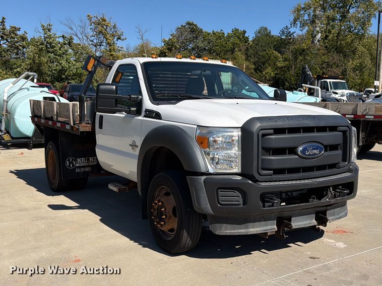 image for item FU4771 2015 Ford F450 Super Duty dump flatbed truck