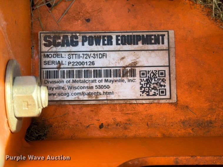 image for item FU4829 Scag Turf Tiger 2 ZTR lawn mower
