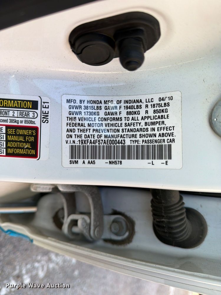 image for item FU5006 2010 Honda Civic 