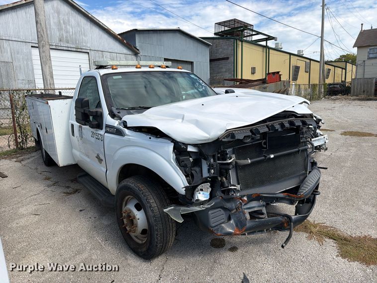 image for item FU5007 2015 Ford F350 Super Duty utility bed pickup truck