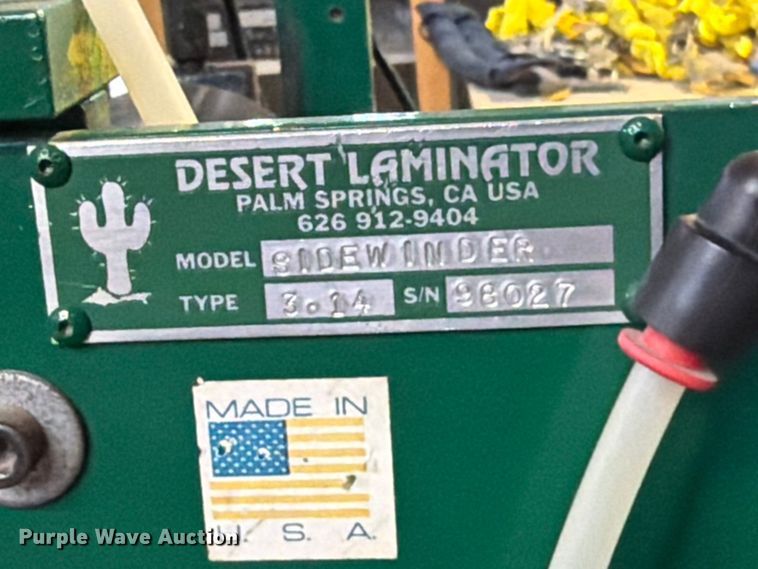 image for item FU5035 Desert Laminator Sidewinder laminator
