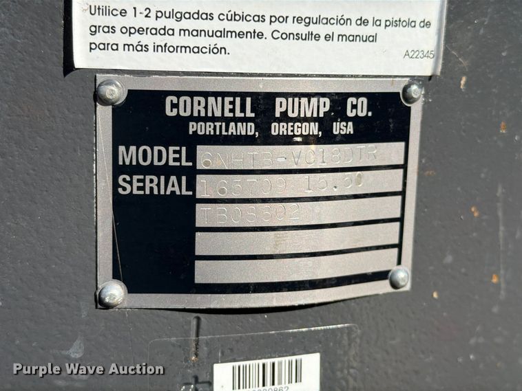 image for item FU5063 Cornell 6NHTB-VC18DTR pump
