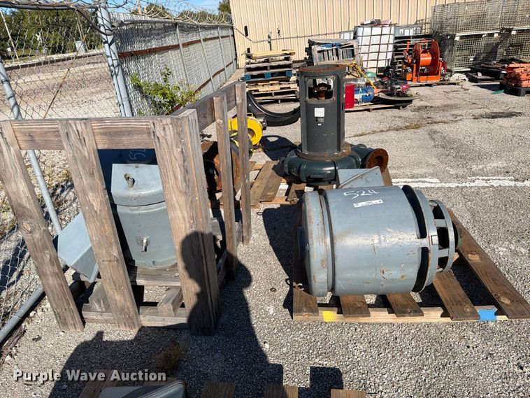 image for item FU5064 (2) Marathon XK 444TTDS4047AN-R26 lift station pumps