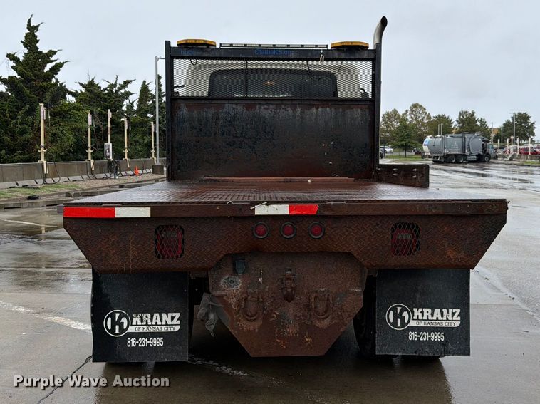 image for item NF9536 2012 International WorkStar 7300 Crew Cab flatbed truck