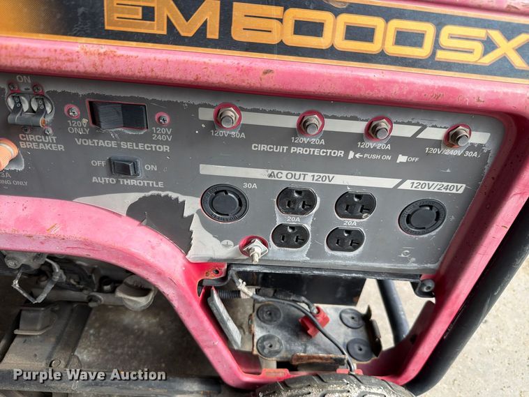 image for item EL1040 Honda EM5000SX generator