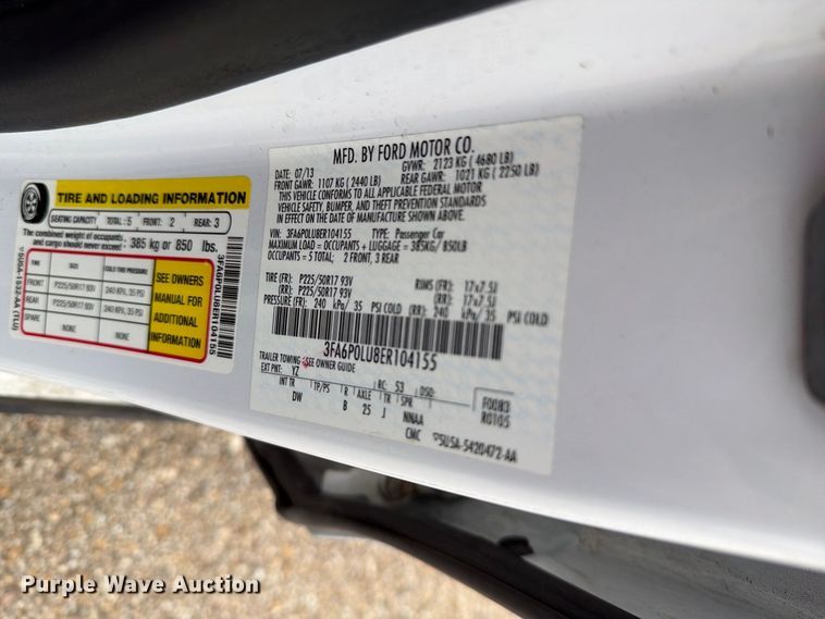 image for item FH6450 2014 Ford Fusion Hybrid SE 
