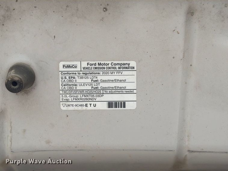 image for item FH6453 2020 Ford F150 XLT Crew Cab pickup truck
