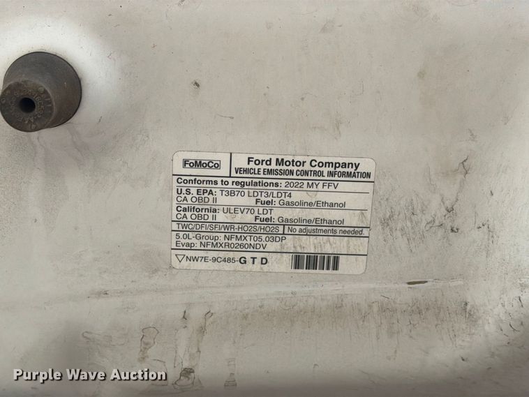 image for item FH6473 2022 Ford F150 XLT Crew Cab pickup truck