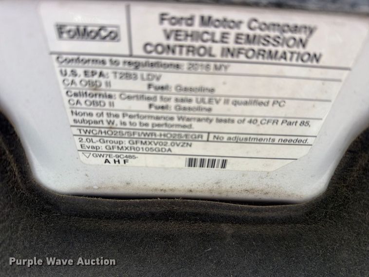 image for item FH6474 2016 Ford Fusion Hybrid SE 