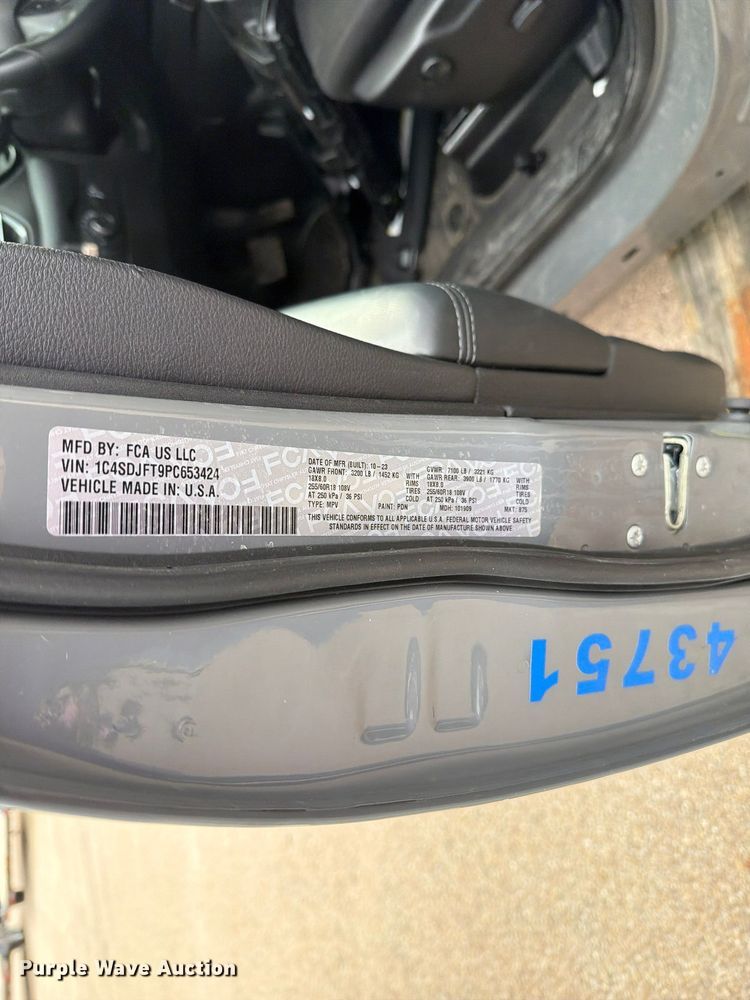 image for item FH6481 2023 Dodge Durango SSV SUV