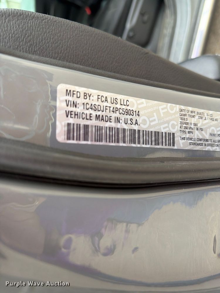 image for item FH6492 2023 Dodge Durango SSV SUV