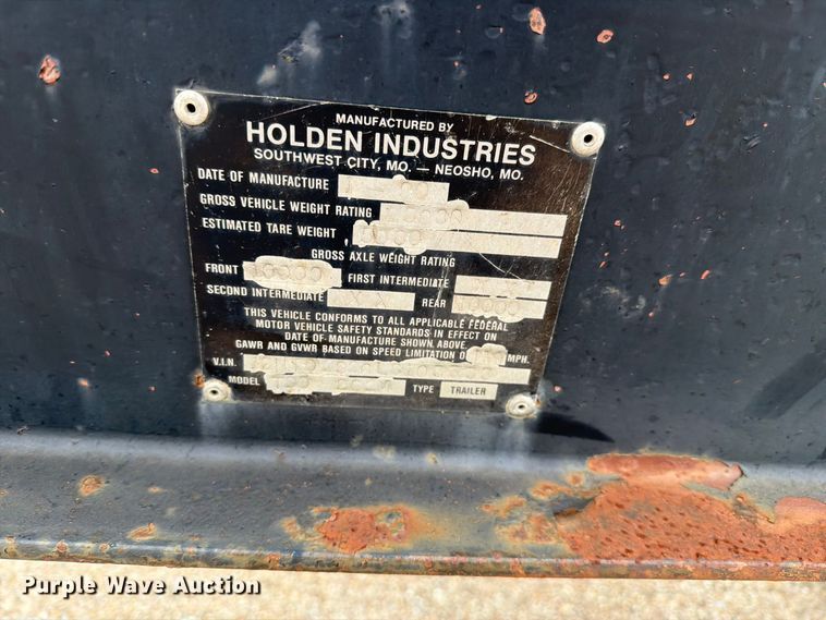 image for item FH6496 1990 Holden TDO2024 equipment trailer