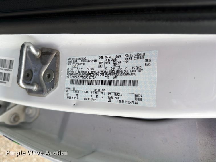 image for item FH6498 2014 Ford Escape S SUV