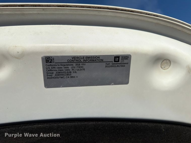 image for item FK3914 2018 Chevrolet Impala 