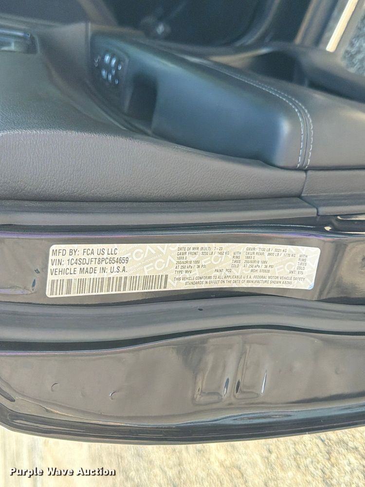 image for item FK3917 2023 Dodge Durango SSV SUV