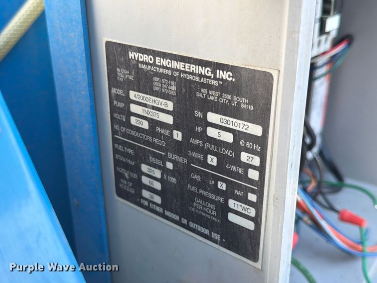 image for item FK3947 Hydro Engeneers 4/2000EHGV-B pressure washer