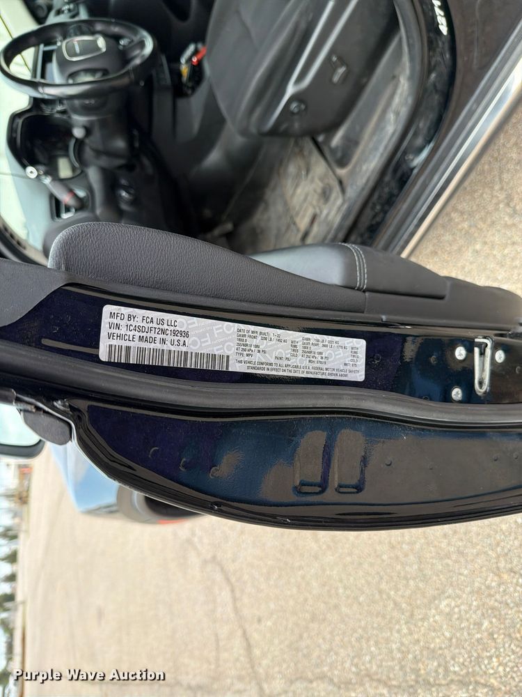 image for item FN1536 2022 Dodge Durango SSV SUV