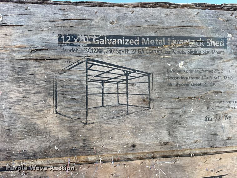 image for item DO1949 (12) 2024 Valley Pioneer MAC1220F livestock sheds