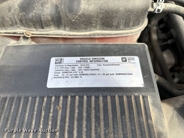image for item DT3053 2016 Chevrolet Silverado 1500 Ext. Cab pickup truck
