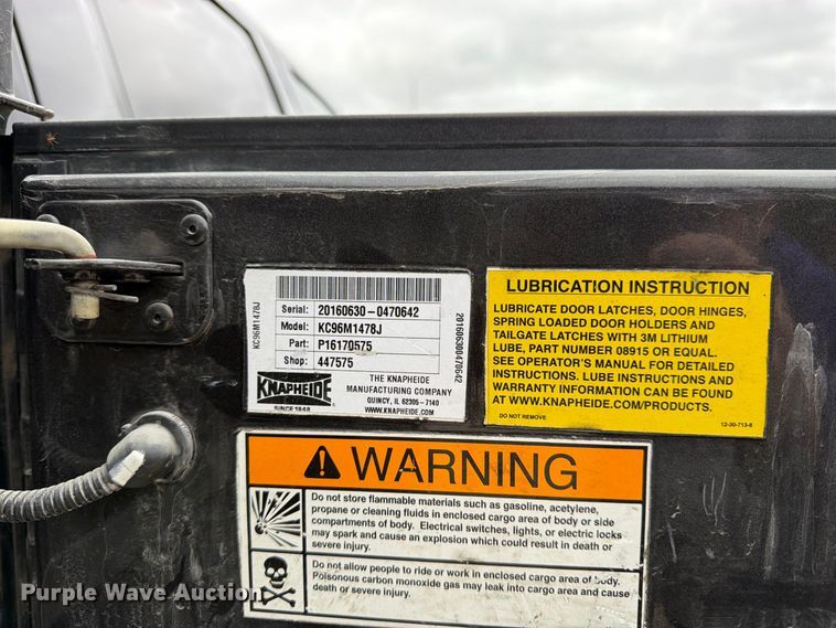 image for item DT3074 2016 GMC Sierra 3500HD Ext. Cab utility bed pickup truck