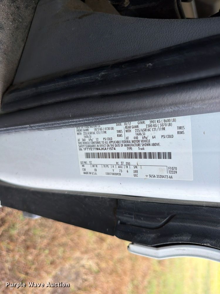 image for item DU8028 2018 Ford Transit 150 van