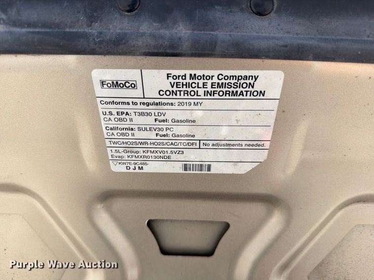 image for item DV7406 2019 Ford Fusion 