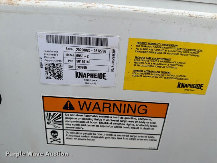 image for item DV8740 Knapheide 696F-2 utility bed