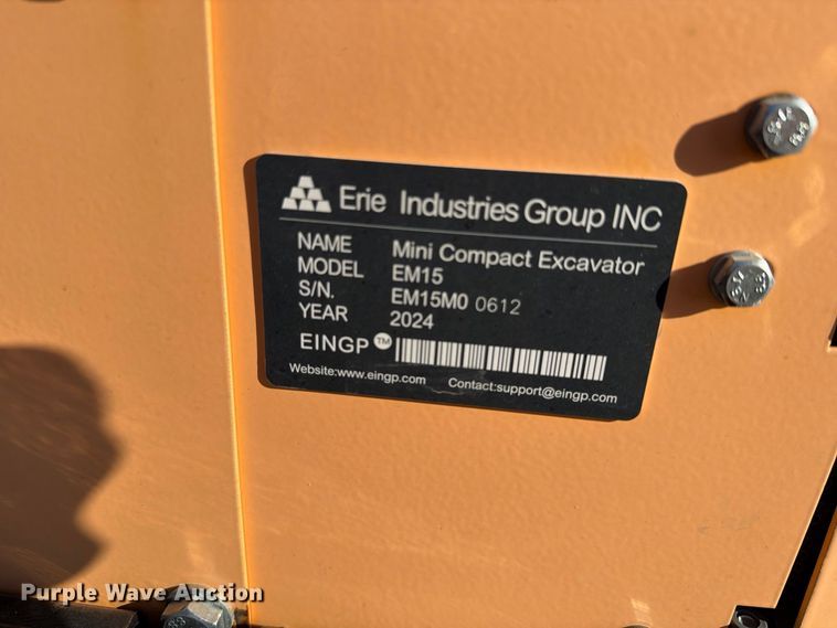 image for item DV8744 2024 Erie industries EM15 