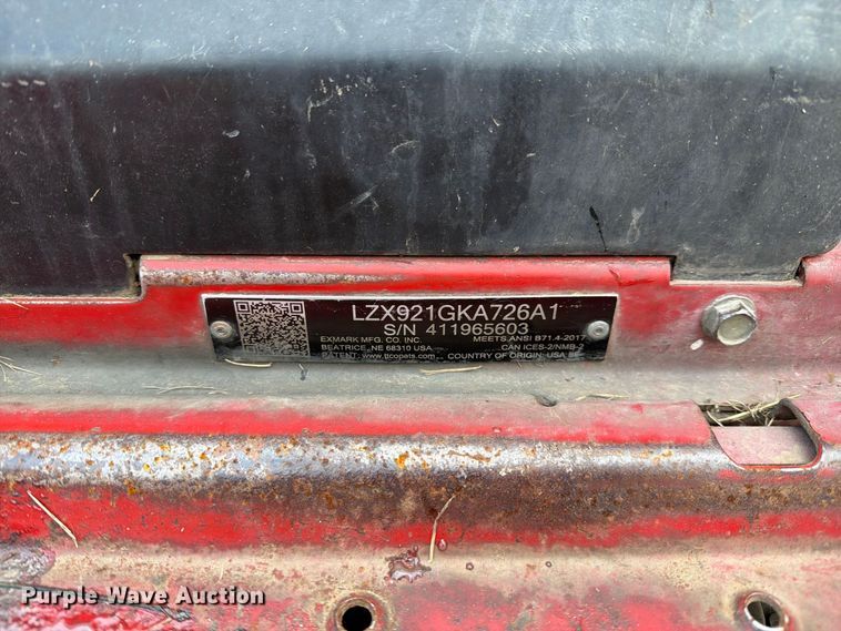 image for item DZ4953 eXmark Lazer Z X-series ZTR lawn mower