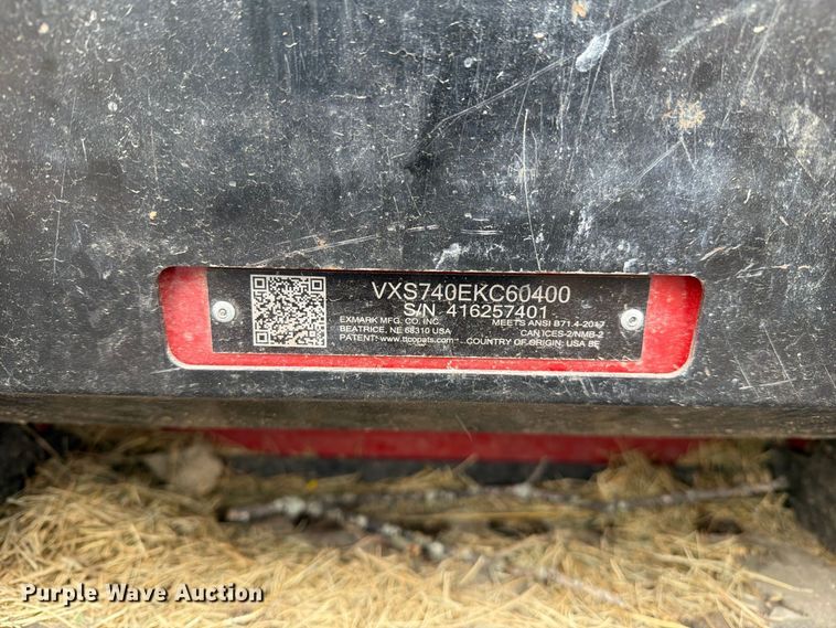 image for item DZ4961 eXmark Vertex S-Series ZTR lawn mower