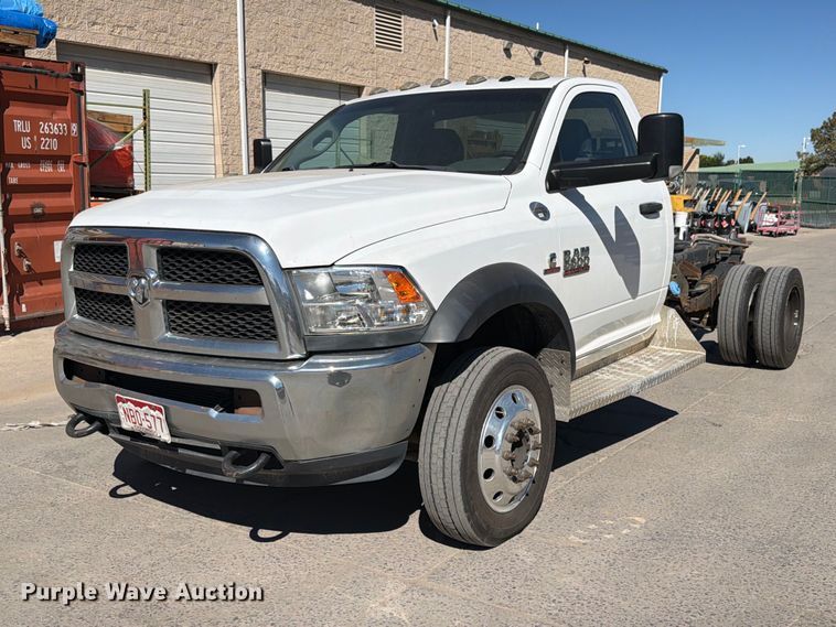 image for item ED0073 2017 RAM 5500 truck cab and chassis