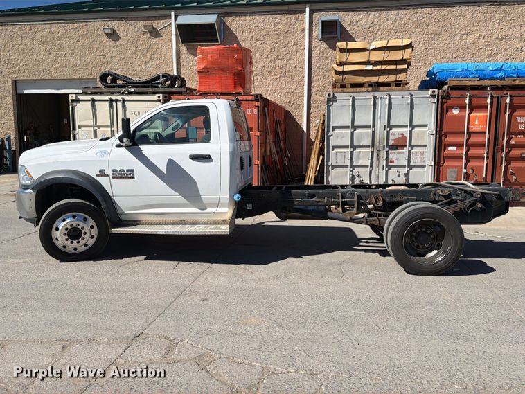 image for item ED0073 2017 RAM 5500 truck cab and chassis
