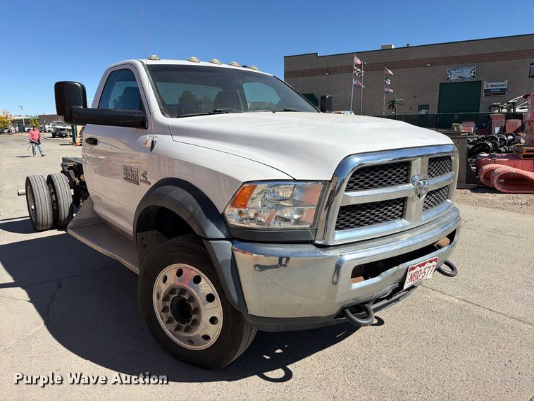 image for item ED0073 2017 RAM 5500 truck cab and chassis