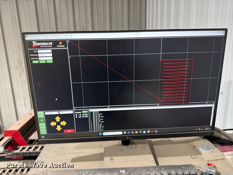 image for item EI7803 Lincoln Torchmate 4x4 plasma cutting table and plasma cutter  