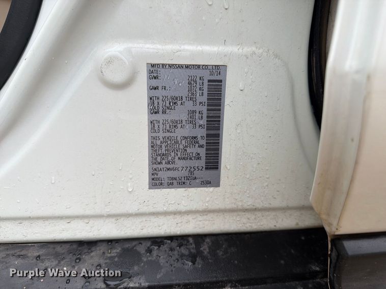 image for item EI7826 2015 Nissan Rogue SUV