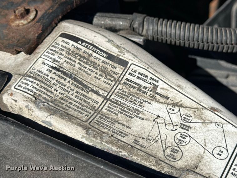 image for item EN3981 2001 Ford F550 Super Duty flatbed truck