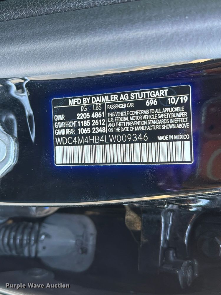 image for item EO8810 2020 Mercedes-Benz GLB 250-4M SUV