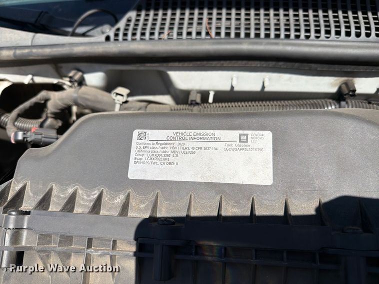 image for item EP3057 2020 Chevrolet Express 2500 van
