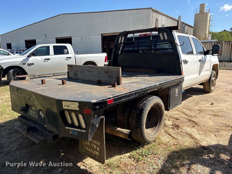 image for item ES8281 2015 Chevrolet Silverado 3500HD Crew Cab dump flatbed pickup truck