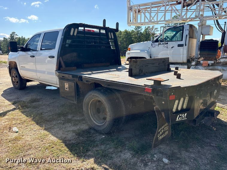 image for item ES8281 2015 Chevrolet Silverado 3500HD Crew Cab dump flatbed pickup truck