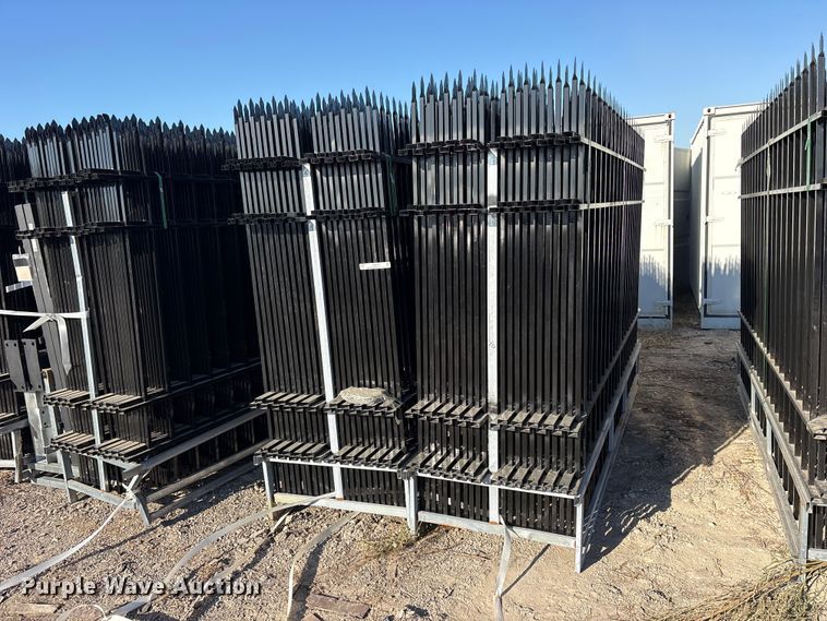 image for item ES8410 (44) 2024 EINGP F10 Wrought Iron Site Fence panels